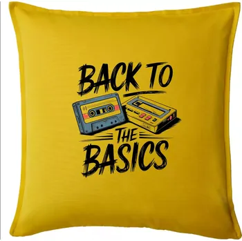 Polštář Back to the basics 90s - Polštář 50x50 - 50x50 - Pouze potah ( Žlutá )
