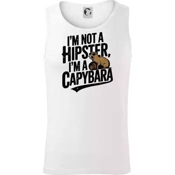 I'm not a hipster, I'm a capybara - Tílko pánské Core - XL ( Bílá )