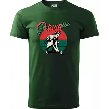 Petanque žena - Triko extra velké (5-8XL) - 8XL ( Lahvově zelená )