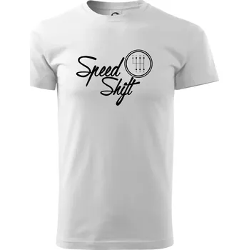 Speed shift - Triko extra velké (5-8XL) - 6XL ( Bílá )