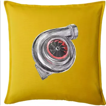 Polštář Turbo olejomalba - Polštář 50x50 - 50x50 - Pouze potah ( Žlutá )