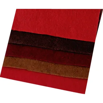 Jehla na filcování Barevná sada dekorativních filců / plstí 10x45 cm mix č. 3 1 sada