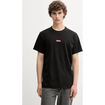 Pánské tričko Bavlněné tričko Levi's pánské, černá barva, 79554 99X, vel. M