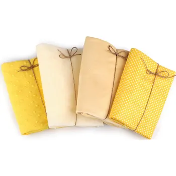 Zbytková metráž látek 1 ks žlutooranžová 1 ks