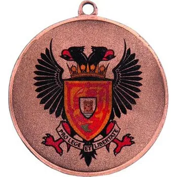 Ocelová bronzová medaile za třetí místo s barevným potiskem LuxorJet