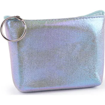 Peněženka Malá peněženka / klíčenka holografická 11x8 cm stříbrná 1 ks