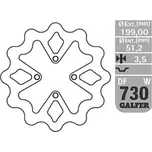 GALFER brzdový kotouč zadní YAMAHA YFZ 450 03-05 (199X51,2X3,5mm) (GALFER brzdový kotouč zadní YAMAHA YFZ 450 03-05 (199X51,2X3,5mm))