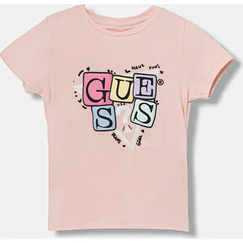Dětské tričko Guess K5YI01.K6YW4.9BYA růžová 30X, vel. 118-122