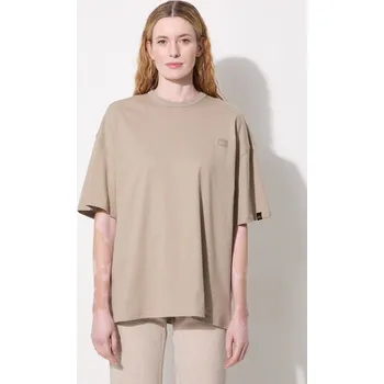 Bavlněné tričko Alpha Industries Essentials RL béžová barva, 146061, M, 08A