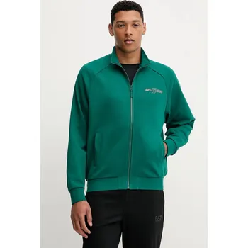 Pánská mikina Bavlněná mikina Guess MENTORE pánská, zelená barva, s potiskem, Z5YQ02 KCE91 Z5YQ02.KCE91 77X, vel. L