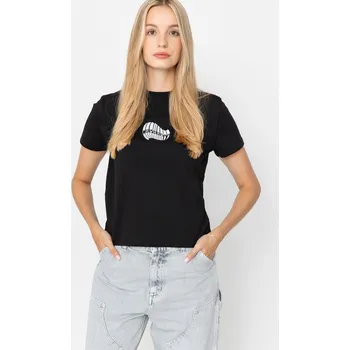 Dámské tričko Carhartt WIP Psshh (black/blue fog) M, černá