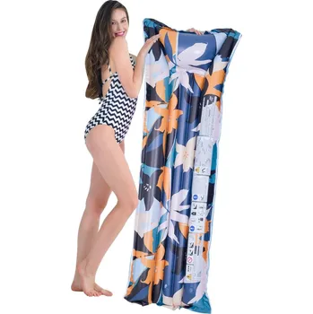 Nafukovací matrace KVĚTINY 174x59x18CM 33258 MODRÁ