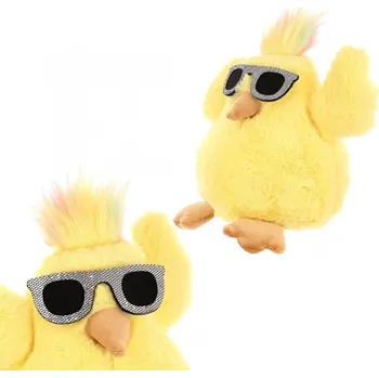 KUŘE V BRÝLÍCH 19CM JARNÍ DEKORACE