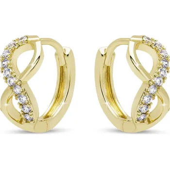 Náušnice Pozlacené kroužky nekonečno 3674