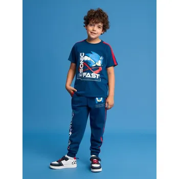 Chlapecké kalhoty Sinsay - Tepláky Sonic the Hedgehog - námořnická modrá - 208BX-59X - 208BX-59X-104-1