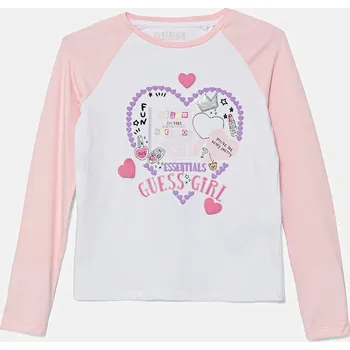 Dívčí tričko Dětské tričko s dlouhým rukávem Guess K5YI09.K6YW4.9BYA růžová 30X, vel. 96-104