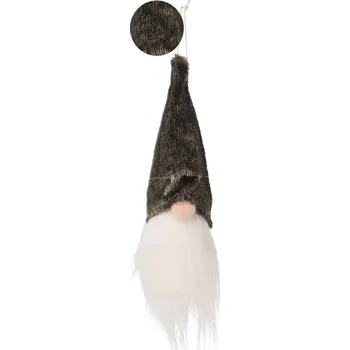 Vánoční dekorace DEKORATIVNÍ ZÁVĚS SANTA CLAUS 11CM ZELENÝ
