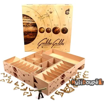 Příslušenství k deskovým hrám Myší Doupě Custom 3D insert Galileo Galilei + žetony