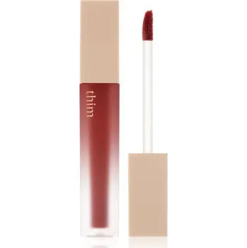 Přípravek na rty thim Sheer Matte Liquid Lip lehká tekutá matná rtěnka odstín 04 Petal Red 4 g