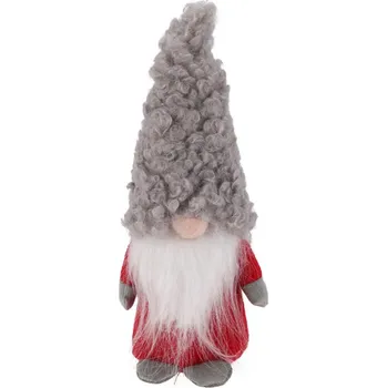 Vánoční dekorace MIKOŁAJ DEKORACYJNY 22CM SZARY
