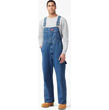 Pánské kalhoty Dickies WASHED DENIM BIB OVERALL C7K Velikost: 32/32
