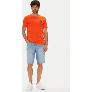 Pánské tričko U.S. Polo Assn. T-Shirt MUP3311 Oranžová Slim Fit XL
