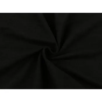 Úplet / imitace broušené kůže METRÁŽ - 11 černá