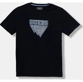 Dětské bavlněné tričko Guess tmavomodrá barva, s potiskem, L5YI29 K8HM4 L5YI29.K8HM4.9BYA 59X, vel. 125-135