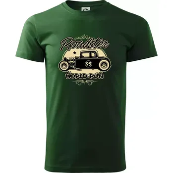 Pánské tričko Roadster car - Triko extra velké (5-8XL) - 6XL ( Lahvově zelená )