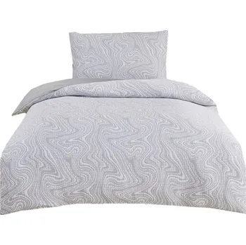 Povlečení Žakárové povlečení Colorado 140x200+70x90 - šedé