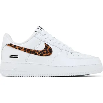 Pánské tenisky Nike Supreme x GOODENOUGH x Air Force 1 Low White Cheetah Print Velikost: 42