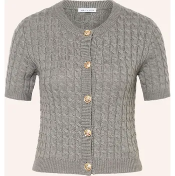 Dámský svetr Mrs & Hugs Dámský Pletený Kardigan, šedá, 36