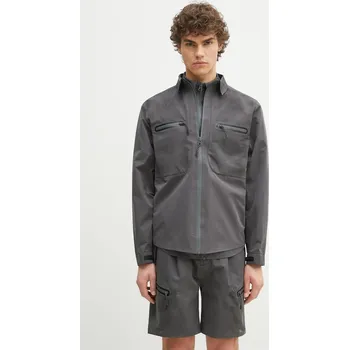 Pánská větrovka Bunda Alpha Industries LS Laser Cut Shirt, XXL, šedá, 90X