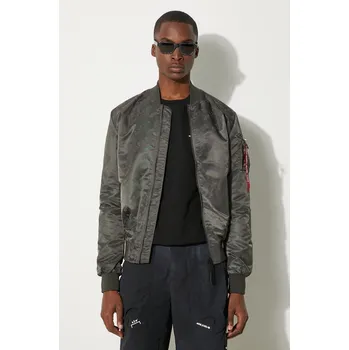 Pánský bomber Oboustranná bomber bunda Alpha Industries MA-1 LW AOP Rainbow Ref. 106109 136, S, šedá, 90X