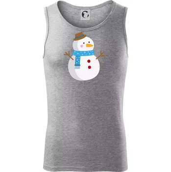 Sněhulák se šálou - Tílko pánské Core - 2XL ( Tmavě šedý melír )