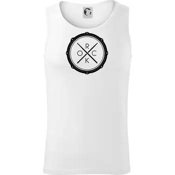 Paličky bicí ROCK - Tílko pánské Core - L ( Bílá )