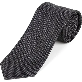 Kravata Kravata pánská AMJ vzorovaná KU1889, tmavě šedá