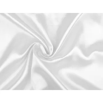 Satén jemně tuhý metráž bílá 1 m