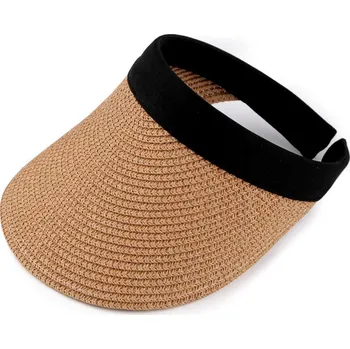 Klobouk Dámský letní kšilt pružný hnědá přírodní 1 ks