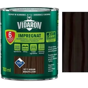 lazura Vidaron Impregnat ochranná impregnační lazura na dřevo V11 Eben brazilský 0,7l