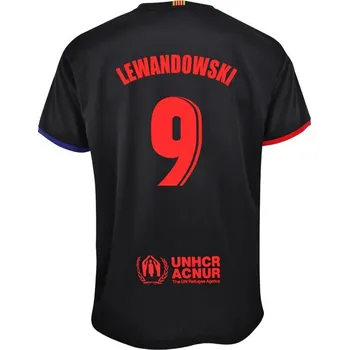 FC Barcelona Dres FC Barcelona 24/25 Lewandowski, replika Černá M