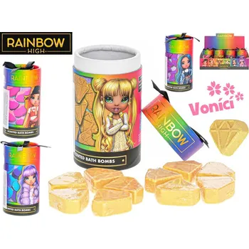 Rainbow High koupelové vonící bomby 10ks v tubě - měsíčky