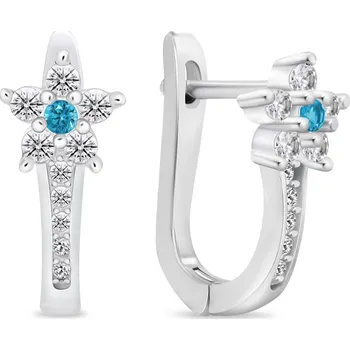 Náušnice Brilio Silver Krásné stříbrné náušnice se zirkony EA1005WAQ + 2 měsíce na vrácení zboží