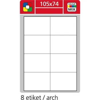 Samolepící etiketa S&K LABEL Samolepící etikety zelené SK LABEL STANDARD, 105 x 74 mm, 100 archů