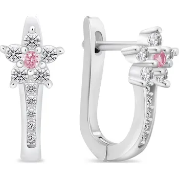 Náušnice Brilio Silver Krásné stříbrné náušnice se zirkony EA1005WP + 2 měsíce na vrácení zboží