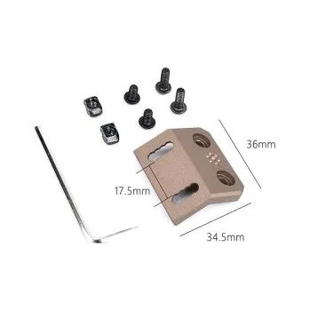 Offset montáž pro svítilnu R300/R600 na M-LOK & Keymod - Dark Earth