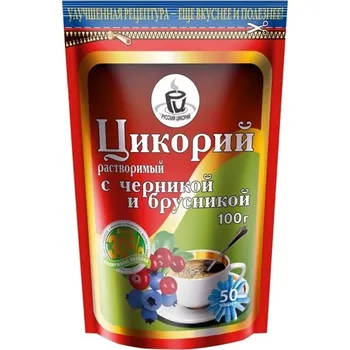 Káva Rozpustná cikorka s borůvkami a brusinkami 100g Eremeevskoje