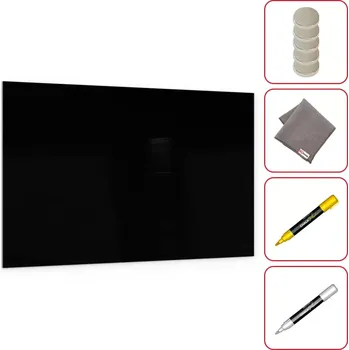 Skleněná tabule 200 x 120 cm ALLboards CLASSIC TS200x120BK