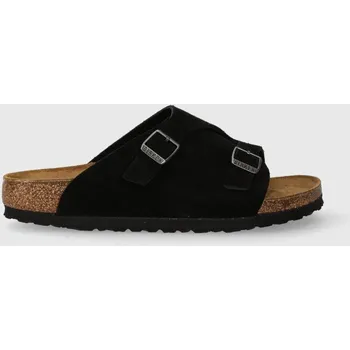 Dámská obuv Semišové pantofle Birkenstock, 37, černá, 99X