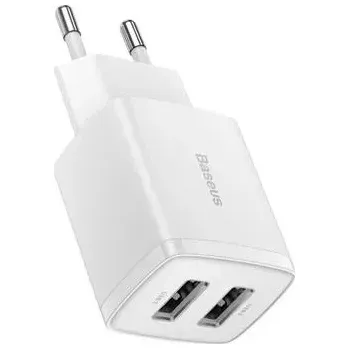 Baseus CCXJ010202 Compact Nabíječka 2xUSB 10,5W White